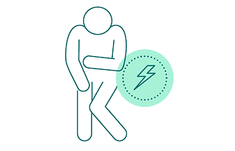 Abdominal or back pain icon